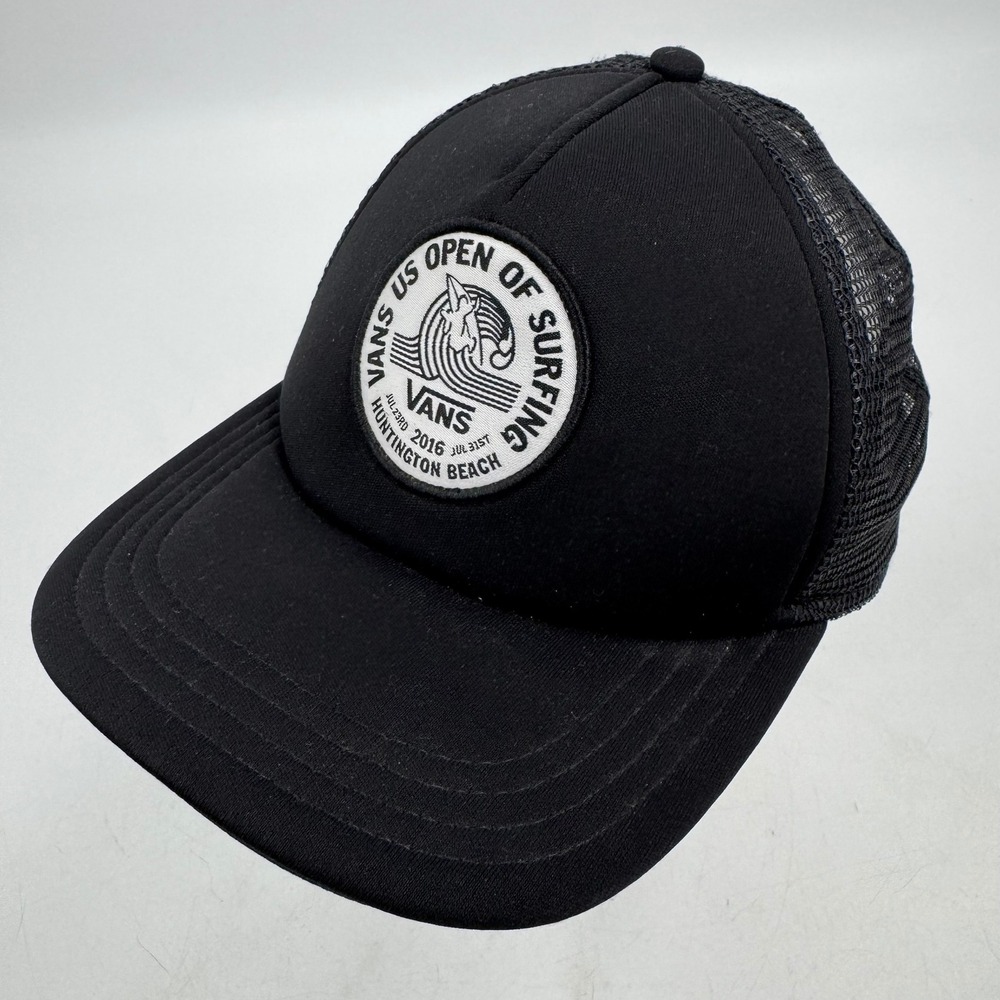 Vans US Open of Surfing Huntington Beach Trucker Hat Black 2016